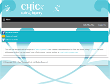 Tablet Screenshot of chicsalon.co.uk